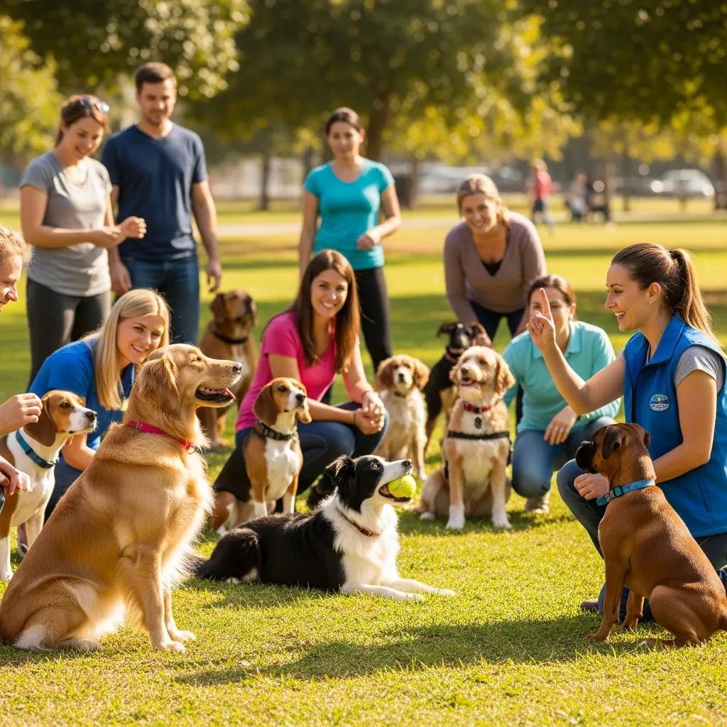 Dogs socializing during supervised playtime at Topanga dog boarding facility Los Angeles