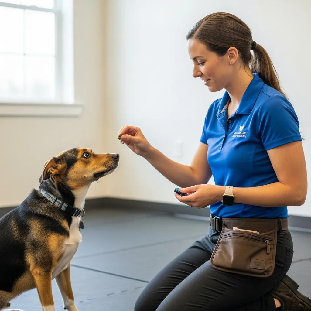 Dog obedience training session with certified trainer in Topanga Los Angeles